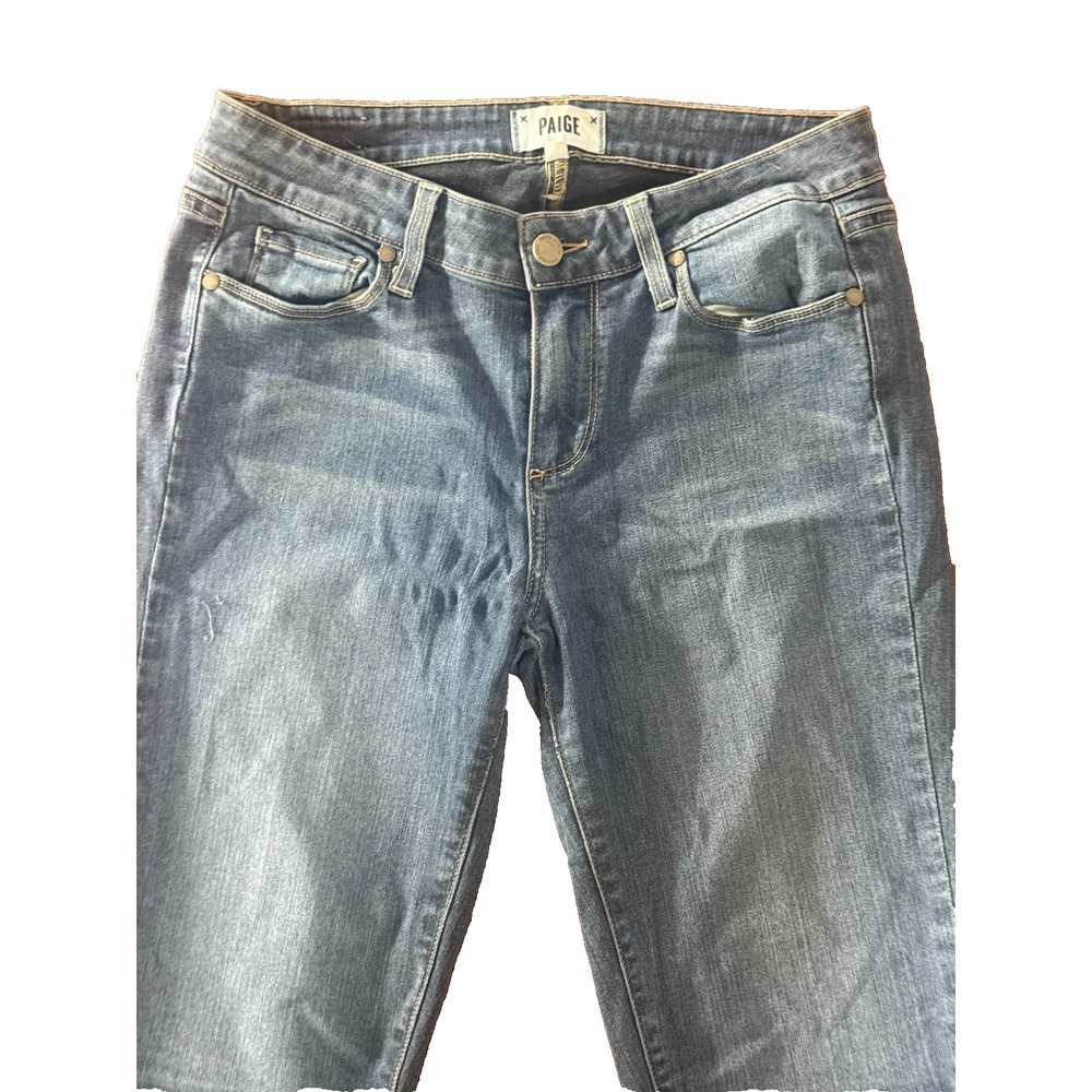 Paige Jeans Women's Verdugo Ultra Skinny Stretch Dark Wash Blue Denim Size 29 - Picture 2 of 8